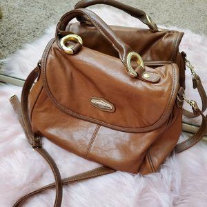 Vintage Capezio Tan Leather Satchel